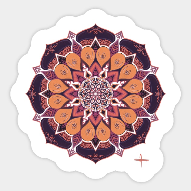 Mandala Ornamental Tribal Design Sticker by EquilibriumArt